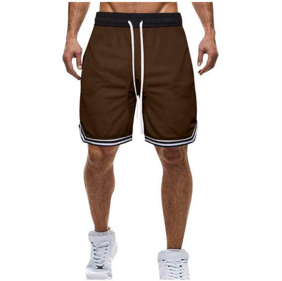 Men's Breathable Mesh Sports Shorts for Basketball and Gym Training